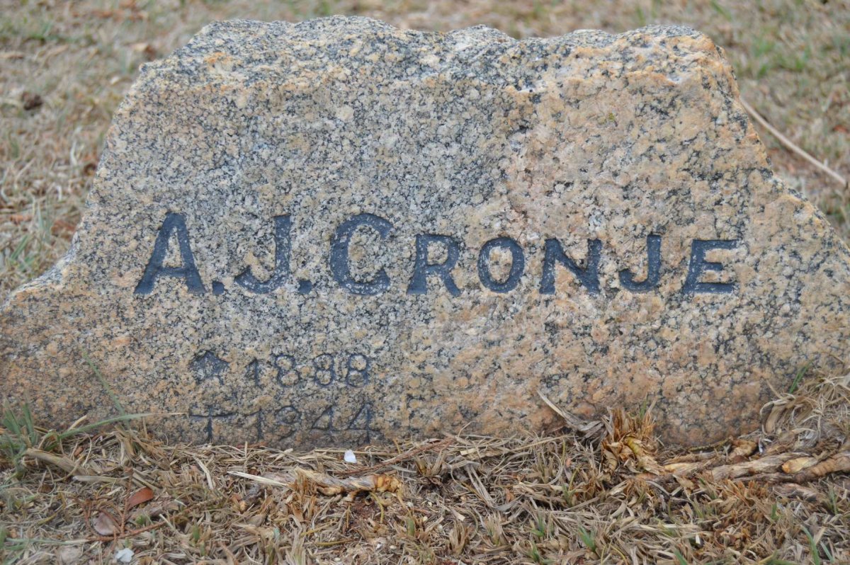 CRONJE A.J. 1888-1944