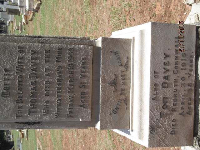 DAVEY Tom -1916 &amp; Carrie -1909