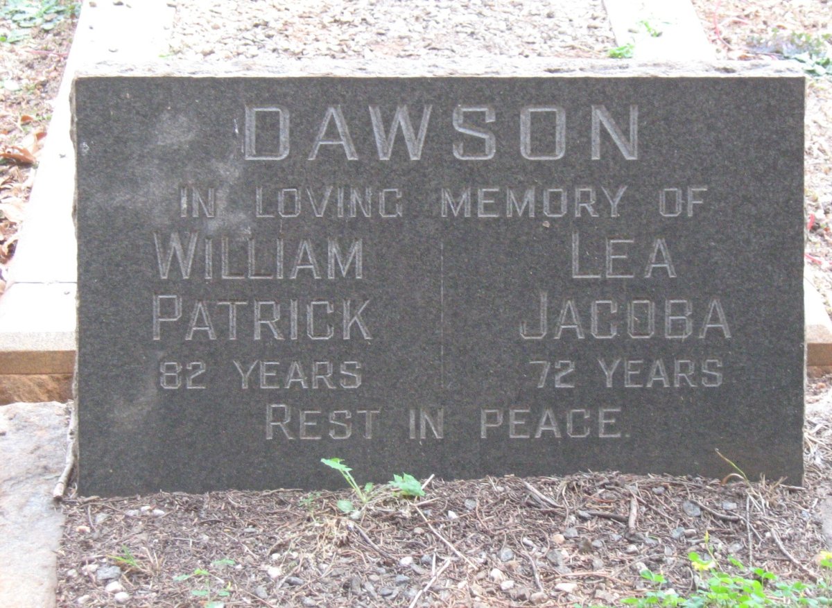 DAWSON William Patrick &amp; Lea Jacoba