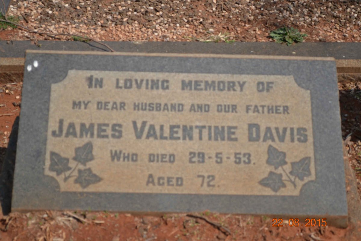 DAVIS James Valentine -1953