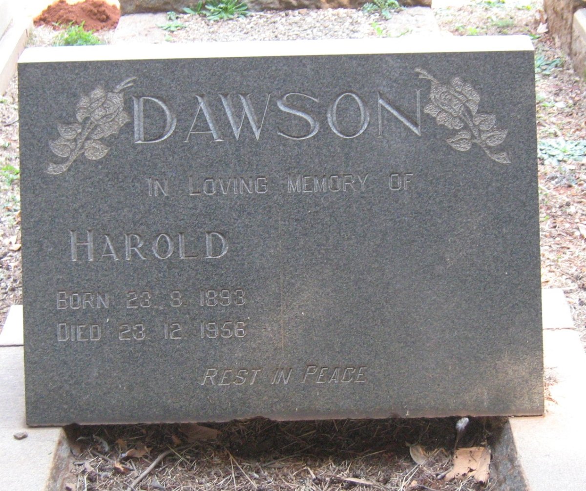 DAWSON Harold 1893-1956