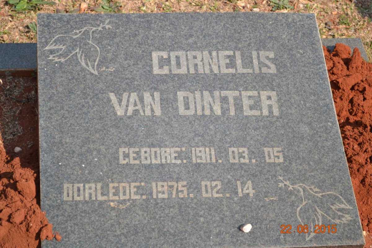 DINTER Cornelis, van 1911-1975