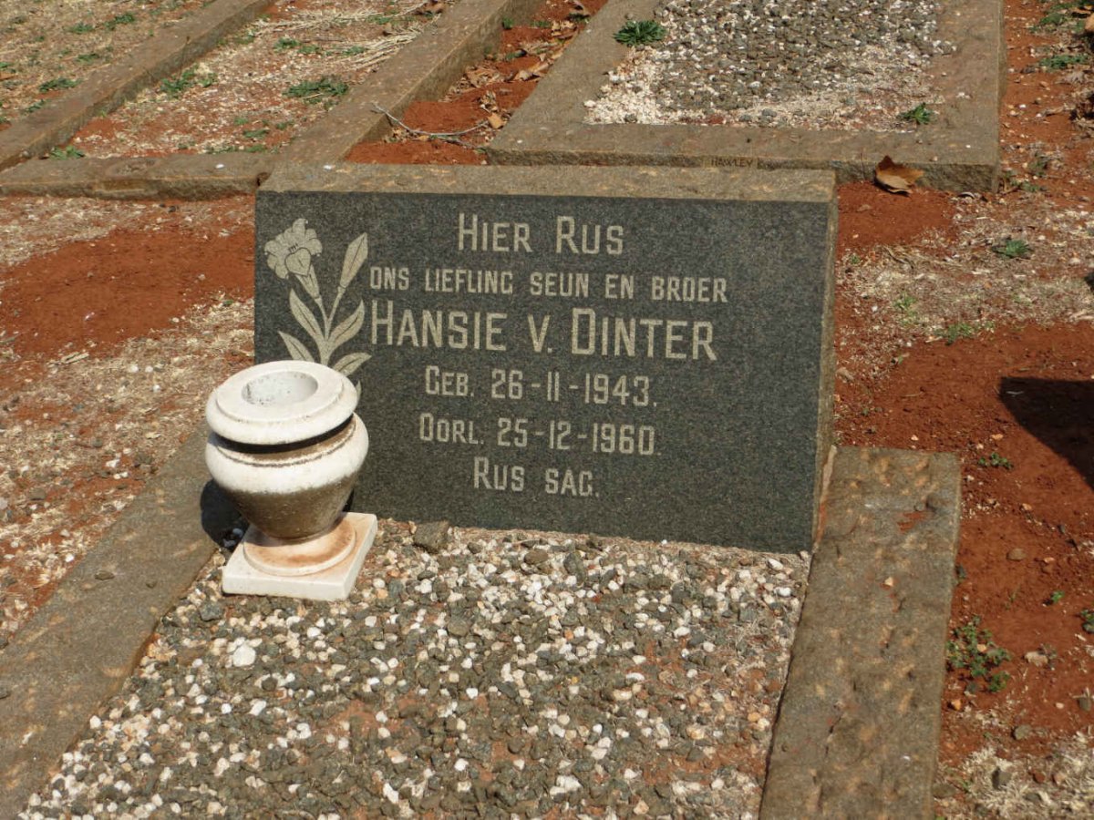 DINTER Hansie, van 1943-1960