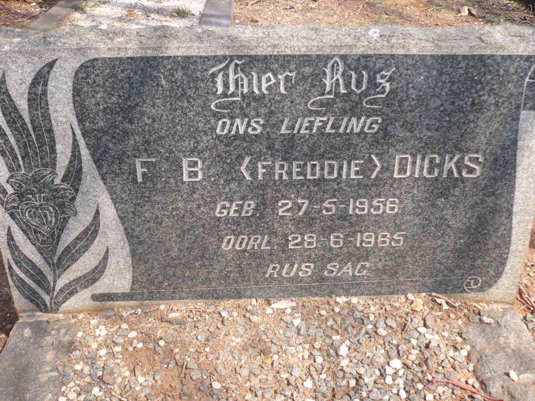 DICKS F.B. 1956-1965