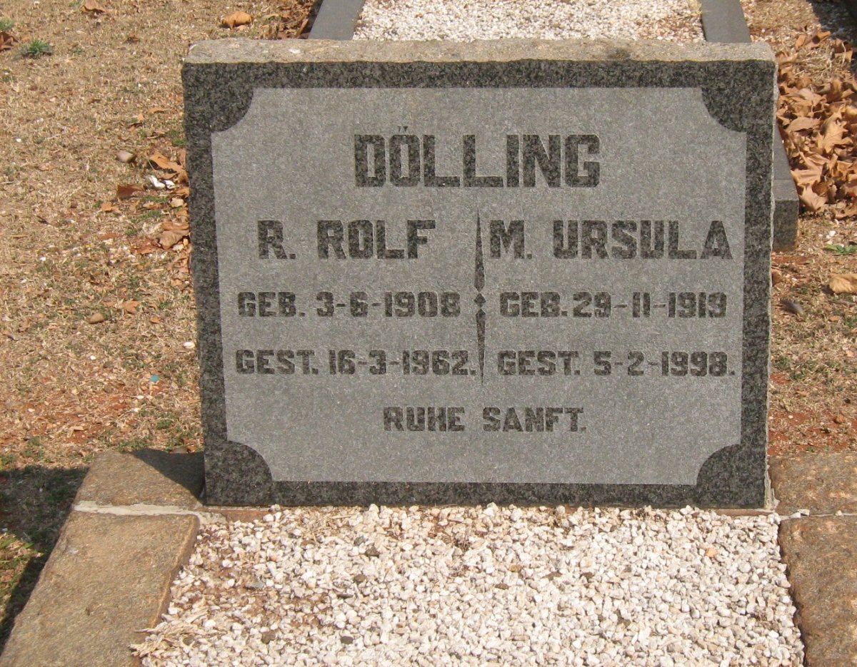 DÖLLING R. Rolf 1908-1962 &amp; M. Ursula 1919-1998
