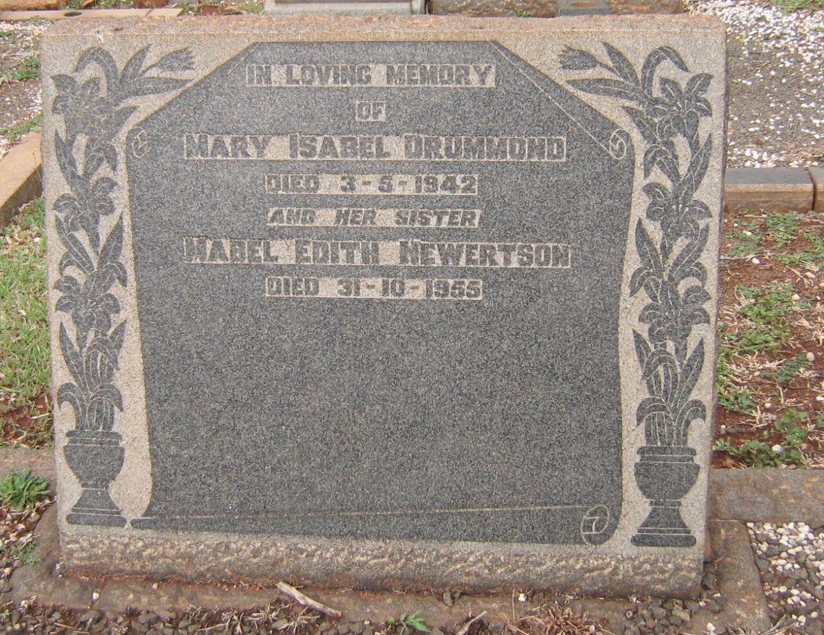 DRUMMOND Mary Isabel -1942 :: HEWERTSON Mabel Edith -1955