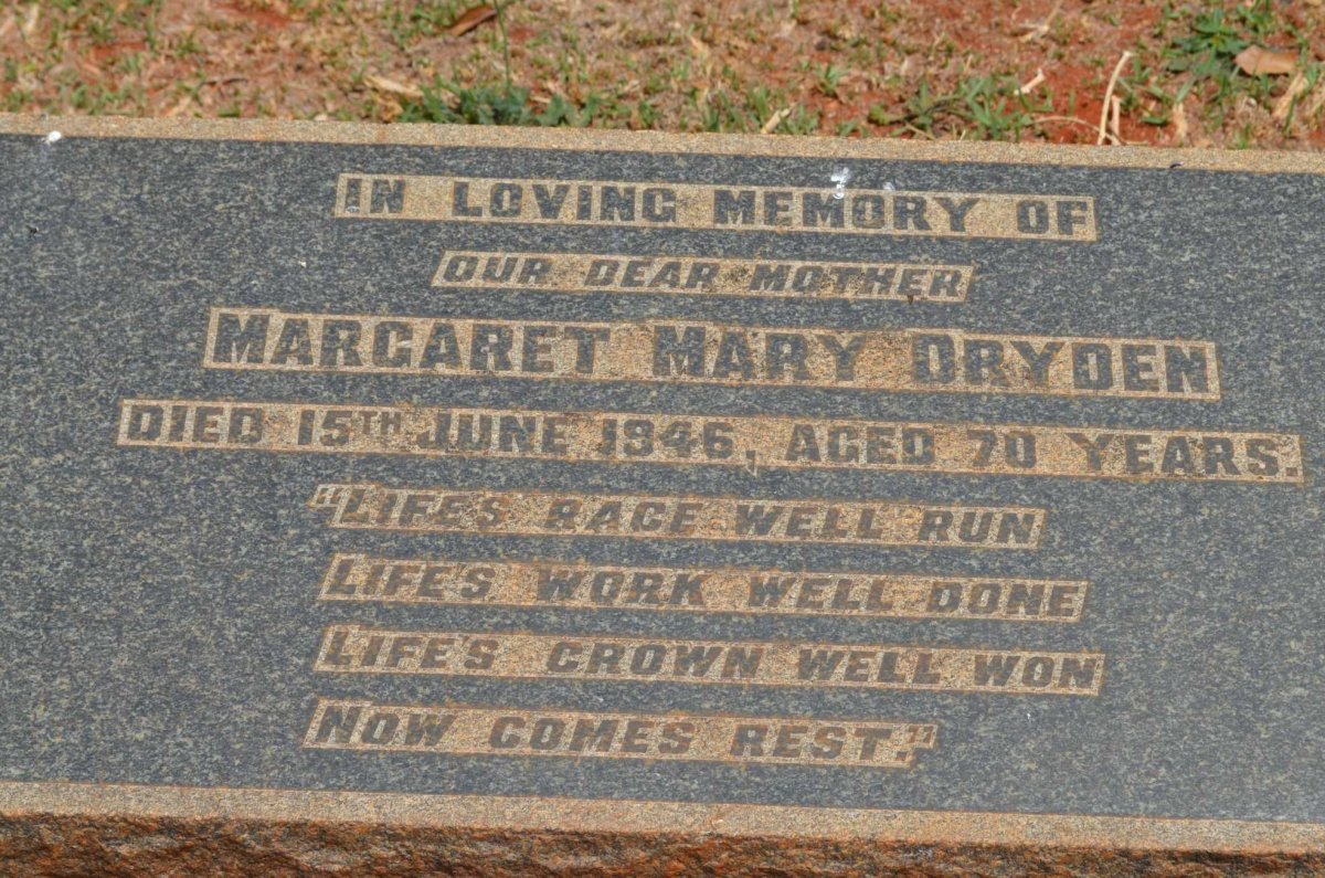 DRYDEN Margaret Mary -1946