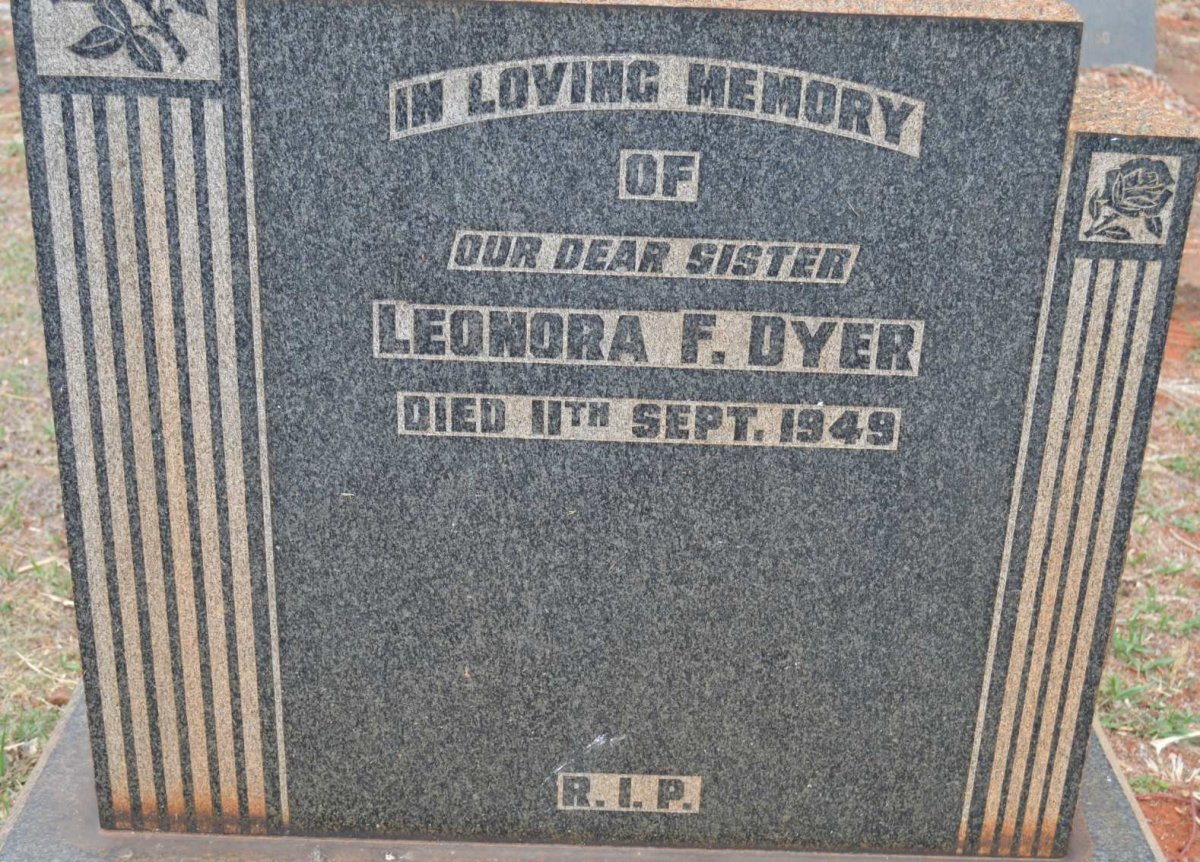 DYER Leonora F. -1949