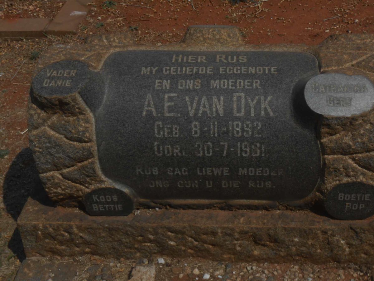 DYK A.E., van 1892-1961