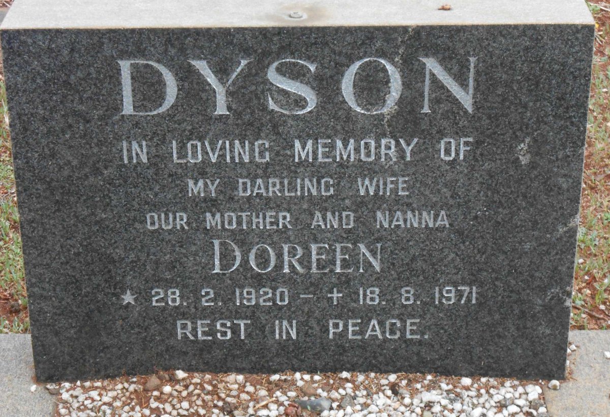 DYSON Doreen 1920-1971