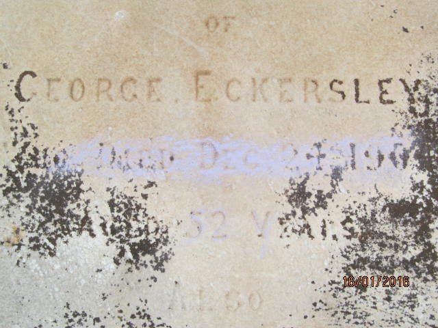 ECKERSLEY George -1904 &amp; ?