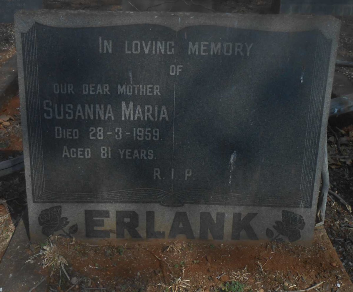 ERLANK Susanna Maria -1959
