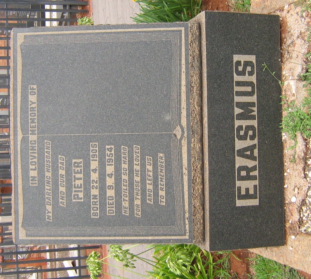 ERASMUS Pieter 1905-1954