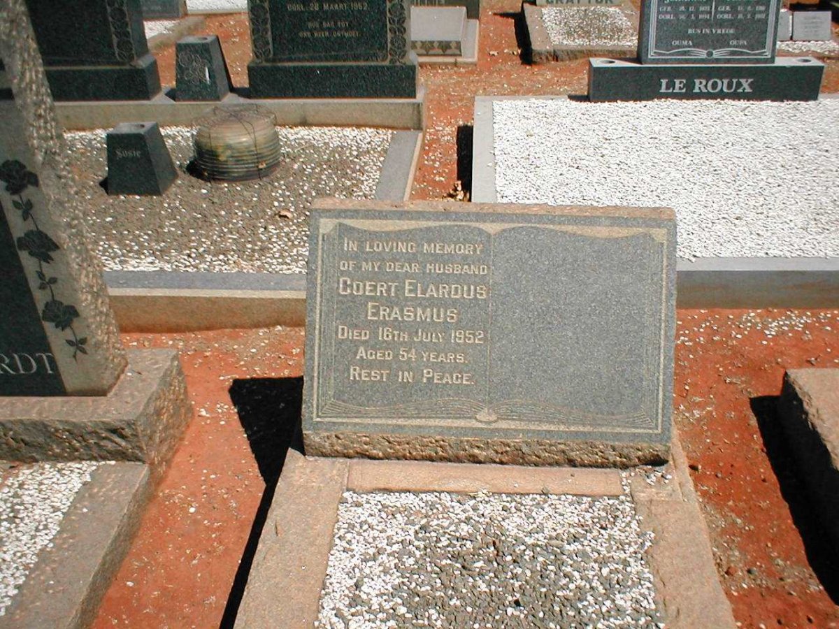 ERASMUS Coert Elardus 1898-1952