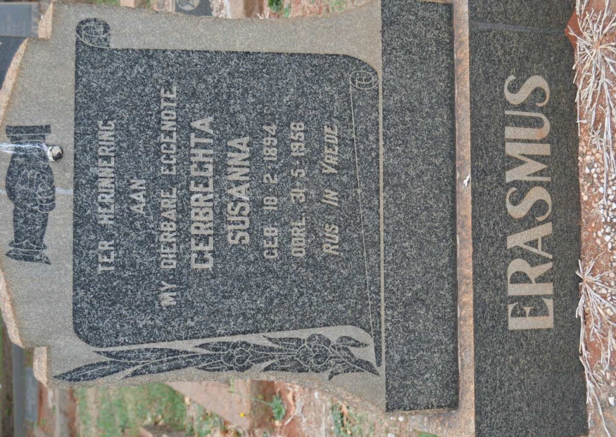 ERASMUS Gerbrechta Susanna 1894-1956