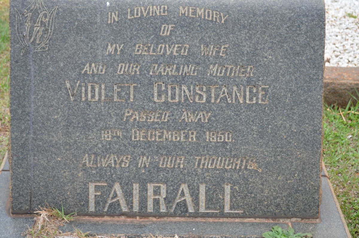FAIRALL Violet Constance -1950