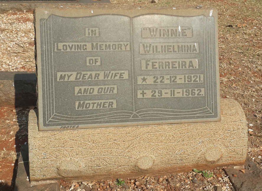 FERREIRA Wilhelmina 1921-1962
