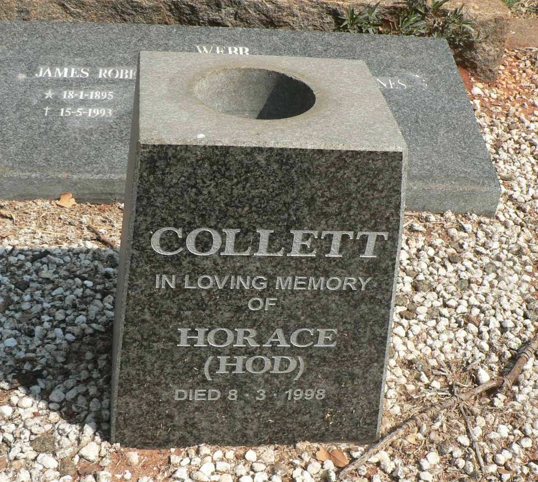 COLLETT Horace -1998