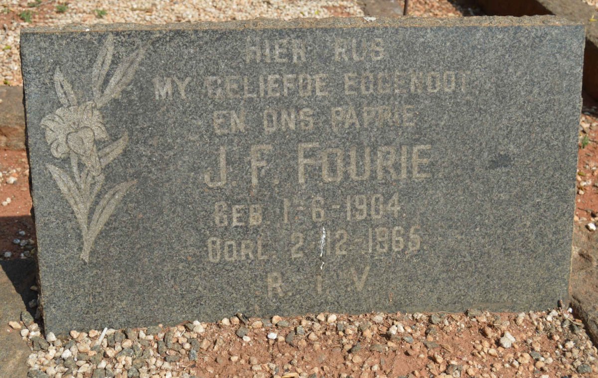 FOURIE J.F. 1904-1965
