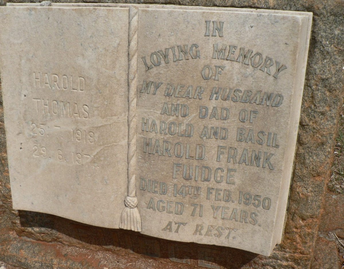 FUIDGE Harold Frank -1950 :: FUIDGE Harold Thomas 1919-1971
