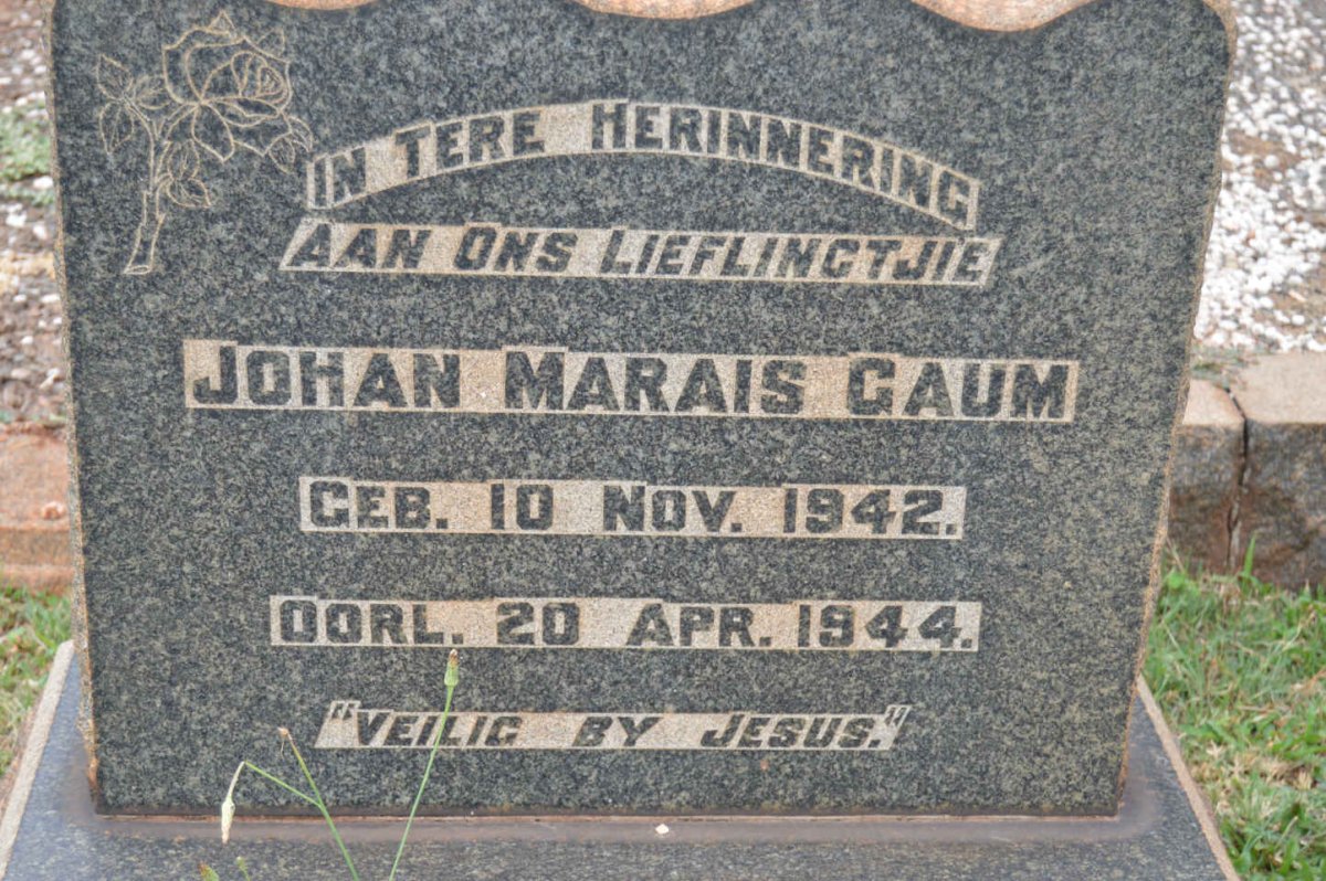 GAUM Johan Marais 1942-1944