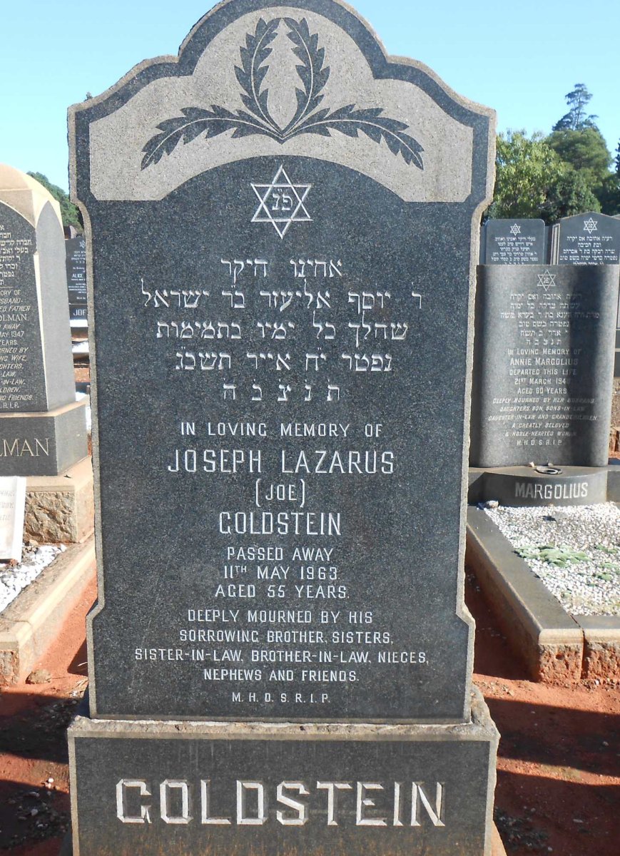GOLDSTEIN Joseph Lazarus -1963