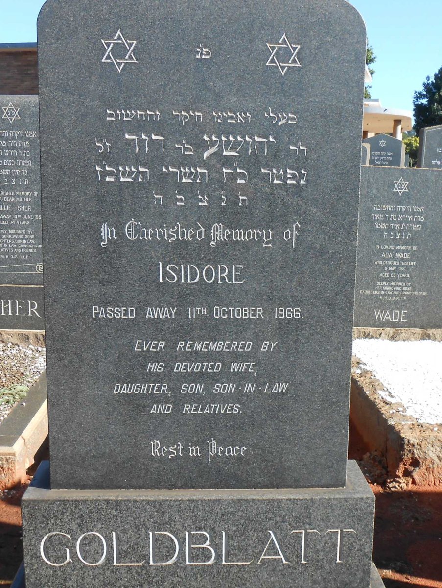 GOLDBLATT Isidore -1966