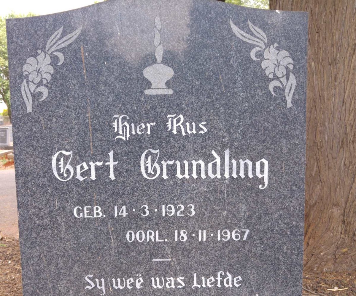GRUNDLING Gert 1923-1967