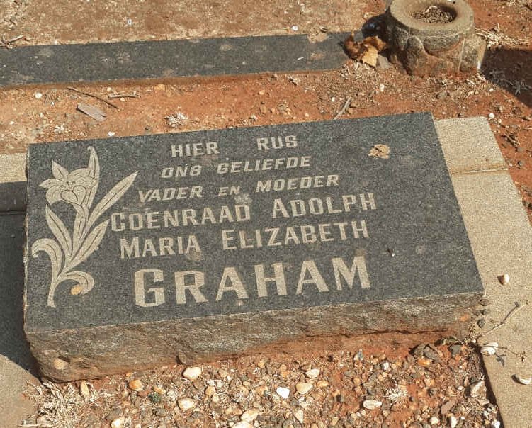 GRAHAM Coenraad Adolph &amp; Maria Elizabeth