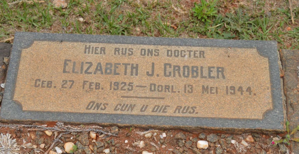 GROBLER Elizabeth J. 1925-1944