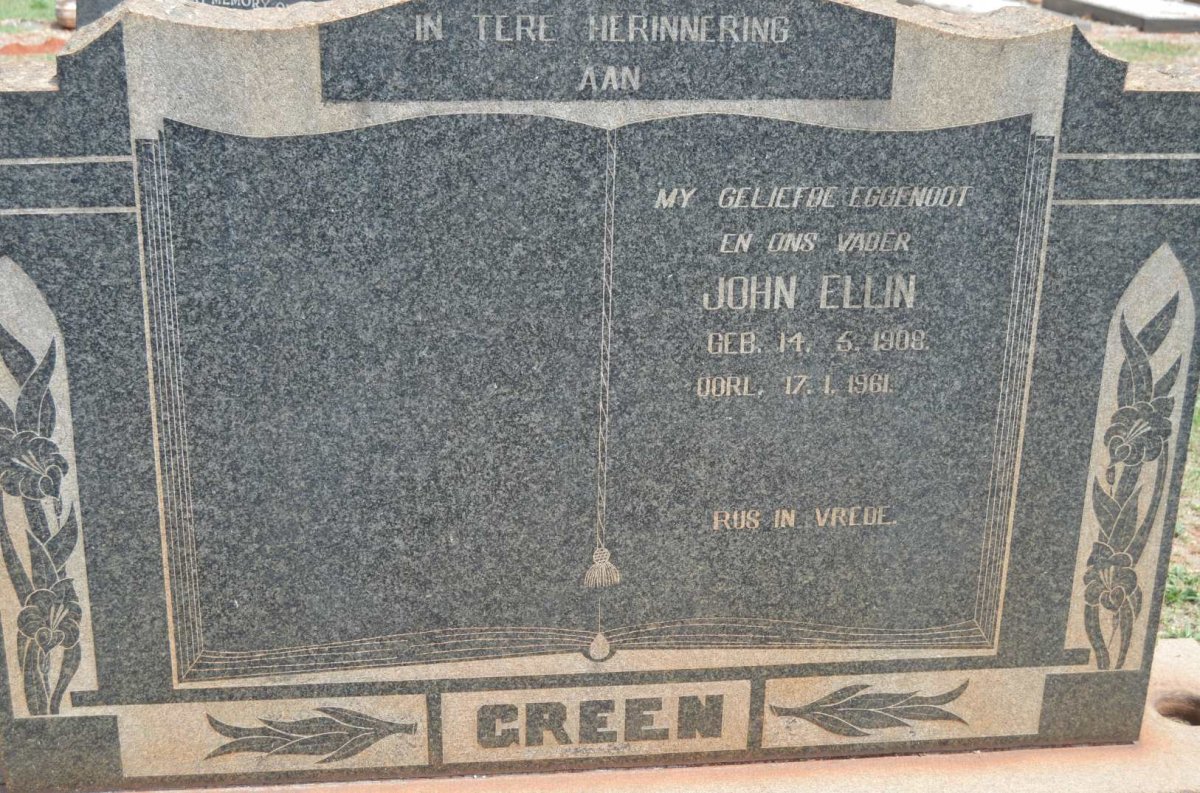 GREEN John Ellin 1908-1961