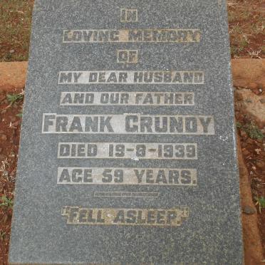 GRUNDY Frank -1939
