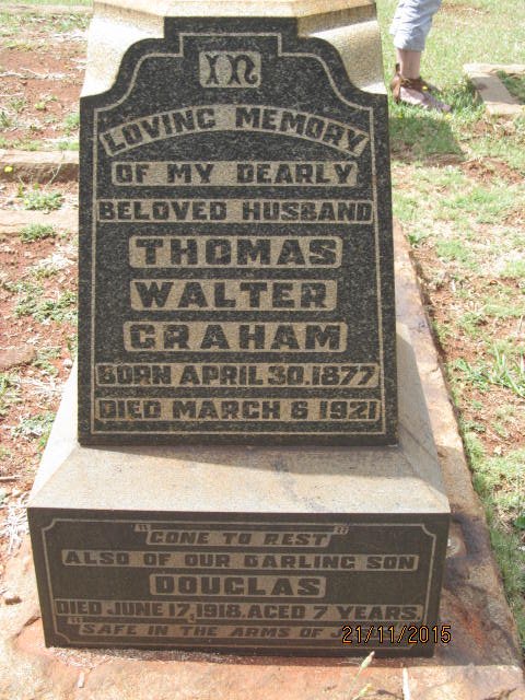GRAHAM Thomas Walter 1877-1921 :: GRAHAM Douglas -1918