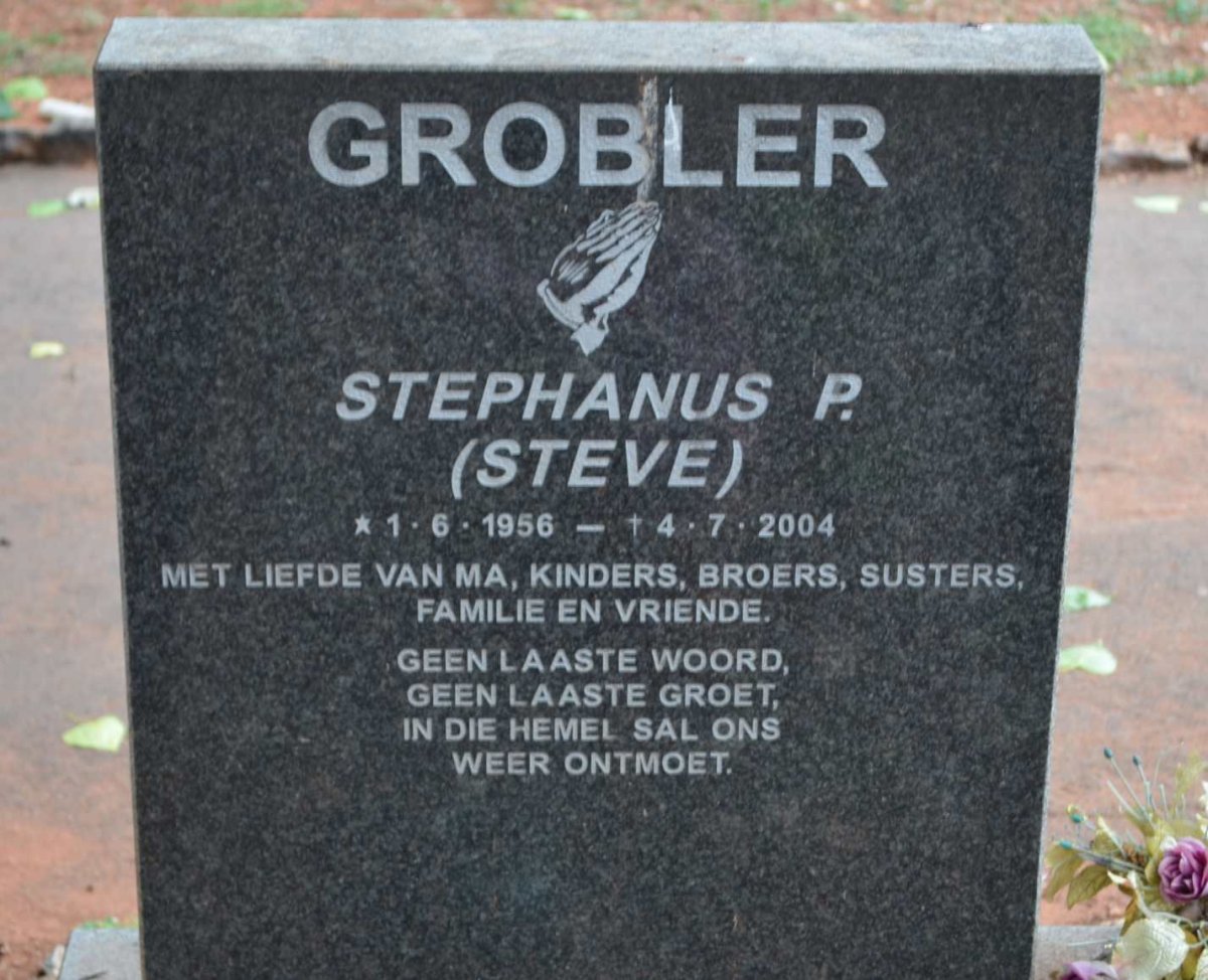 GROBLER Stephanus P. 1956-2004