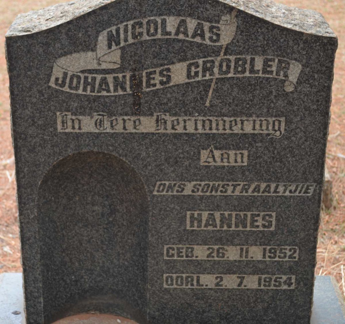 GROBLER Nicolaas Johannes 1952-1954