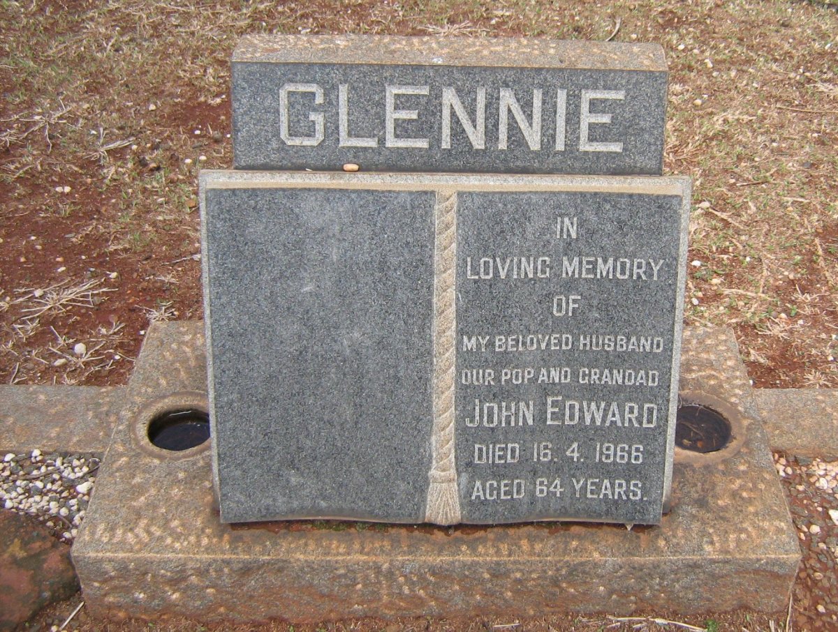 GLENNIE John Edward -1966