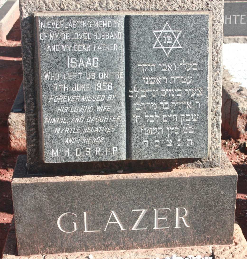 GLAZER Isaac -1956