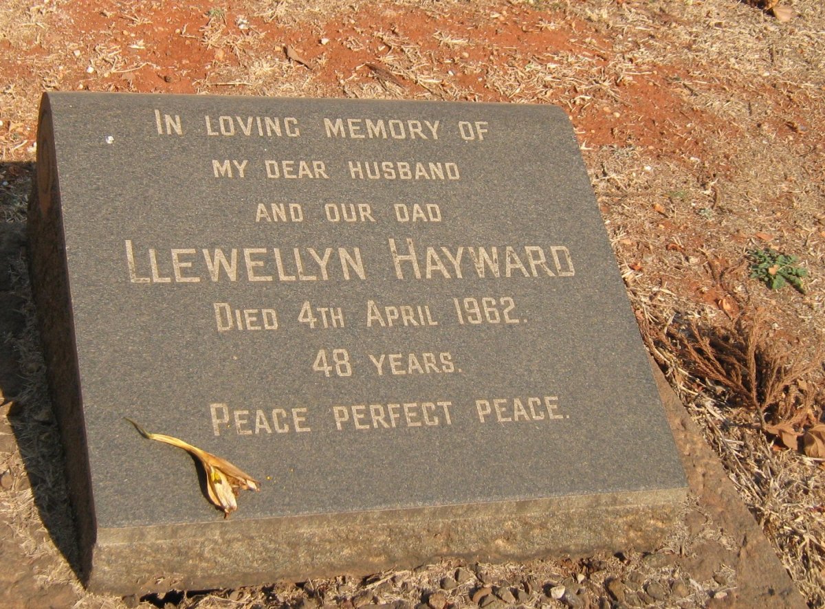 HAYWARD Llewellyn -1962