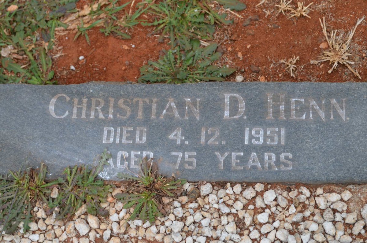 HENN Christian D. -1951