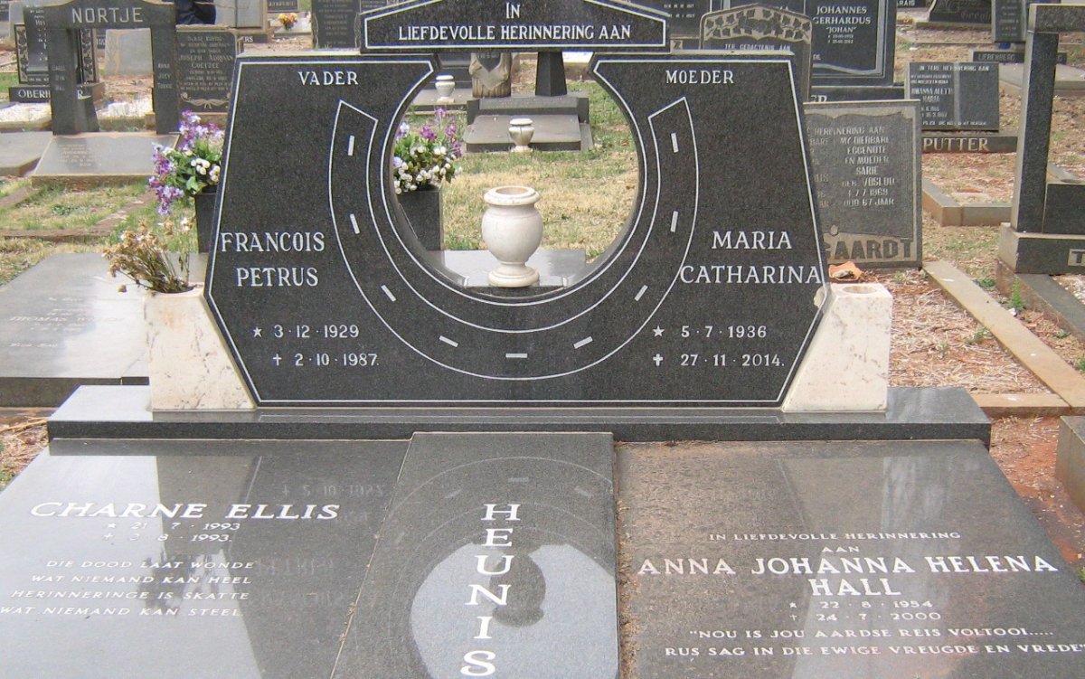 HEUNIS Francois Petrus 1929-1987 &amp; Maria Catharina 1936-2014