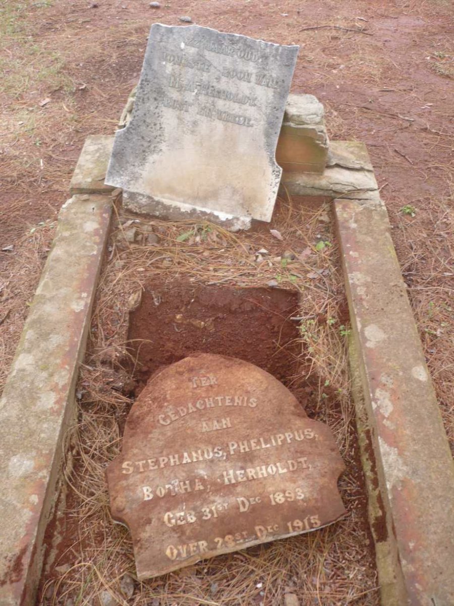 HERHOLDT Stephanus Phelippus Botha 1893-1915