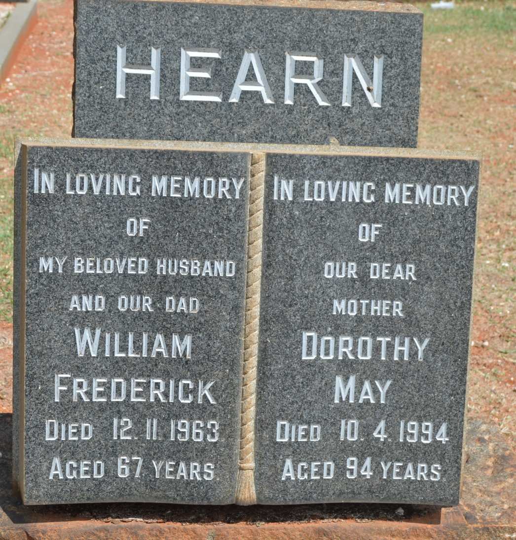 HEARN William Frederick -1963 &amp; Dorothy May -1994