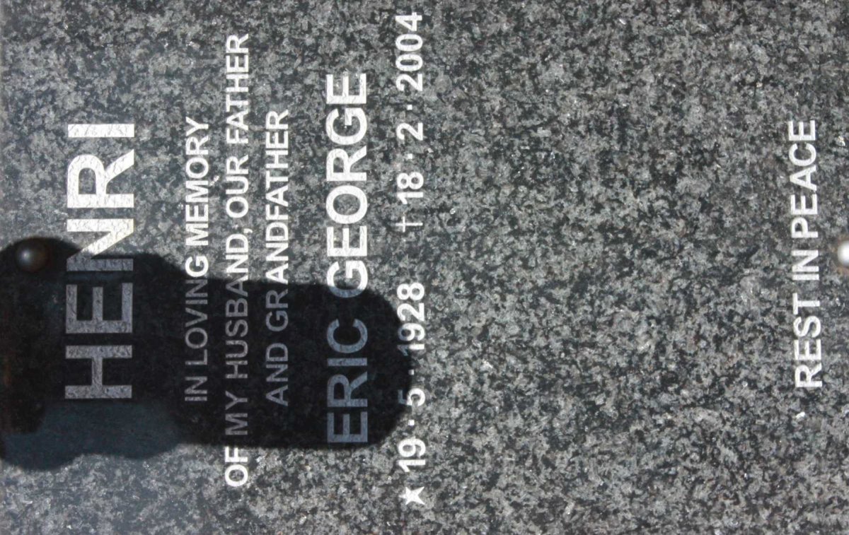 HENRI Eric George 1928-2004