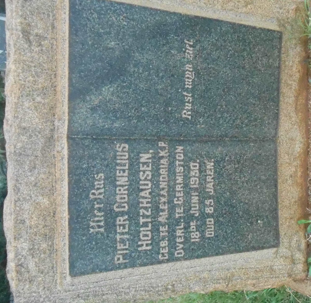 HOLTZHAUSEN Pieter Cornelius -1930