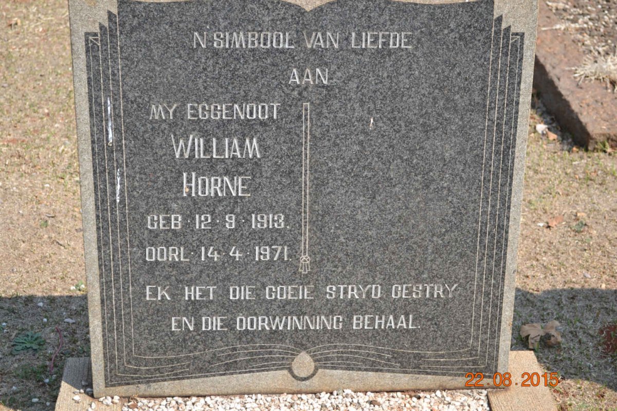 HORNE William 1913-1971
