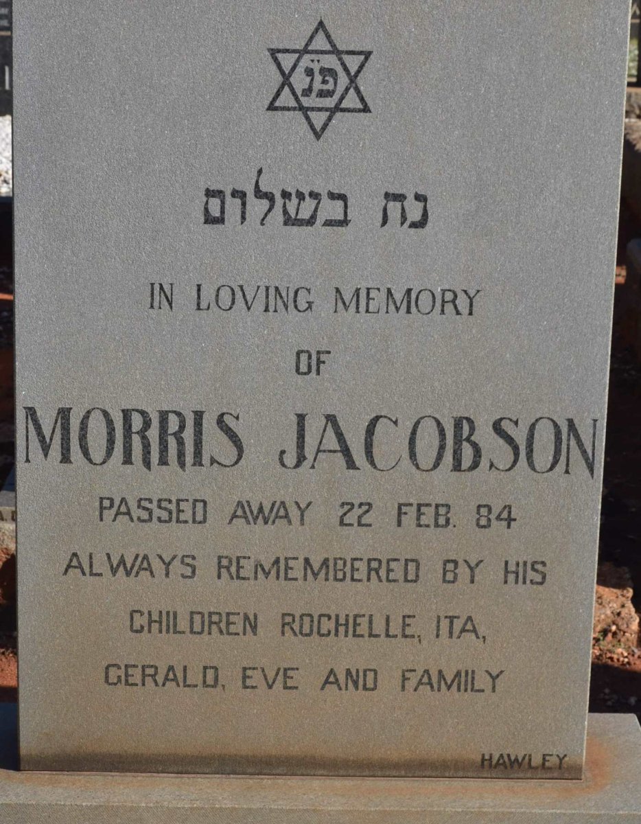 JACOBSON Morris -1984