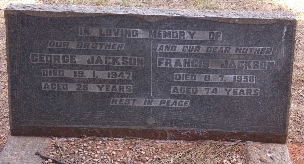 JACKSON Francis -1958 :: JACKSON George -1947