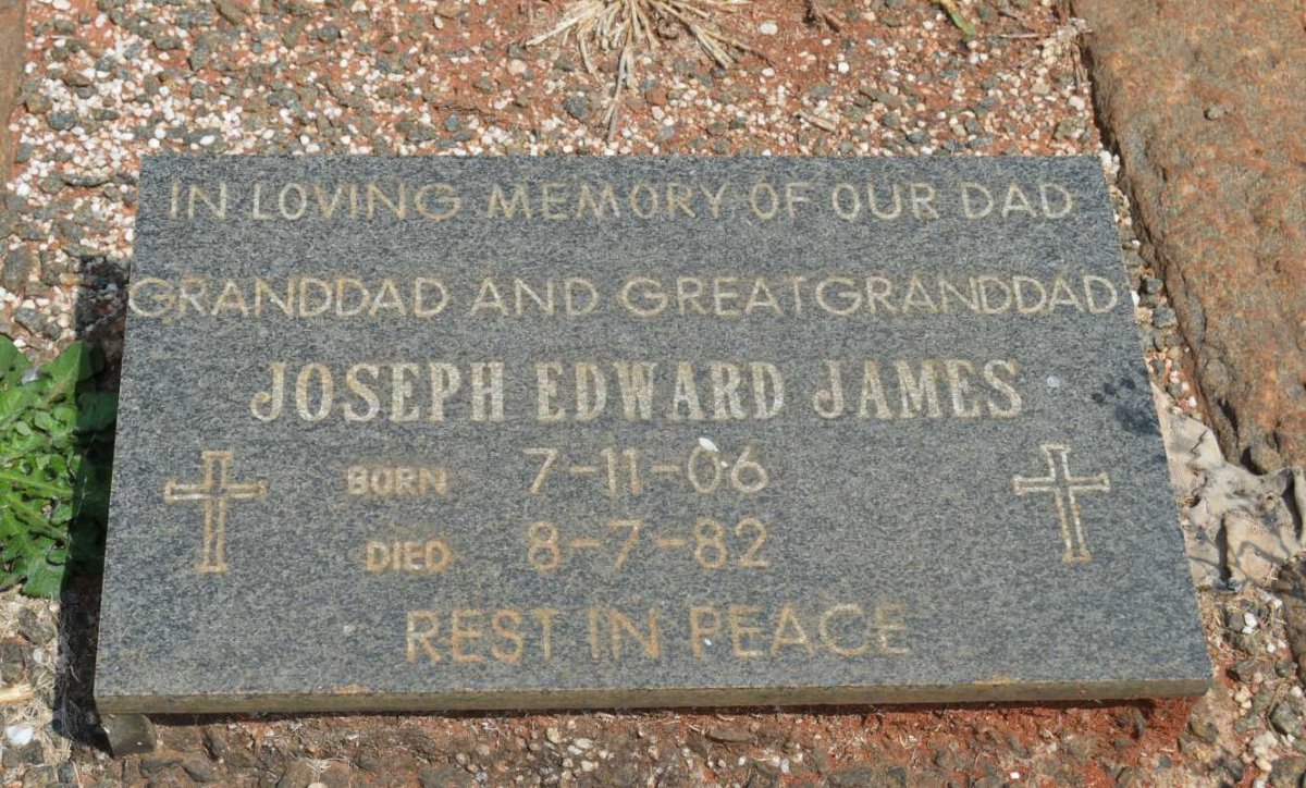 JAMES Joseph Edward 1906-1982