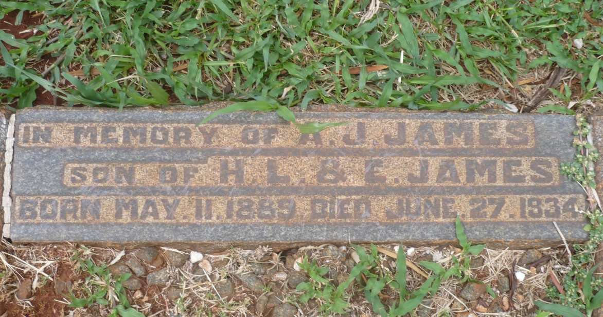 JAMES A.J. 1889-1934