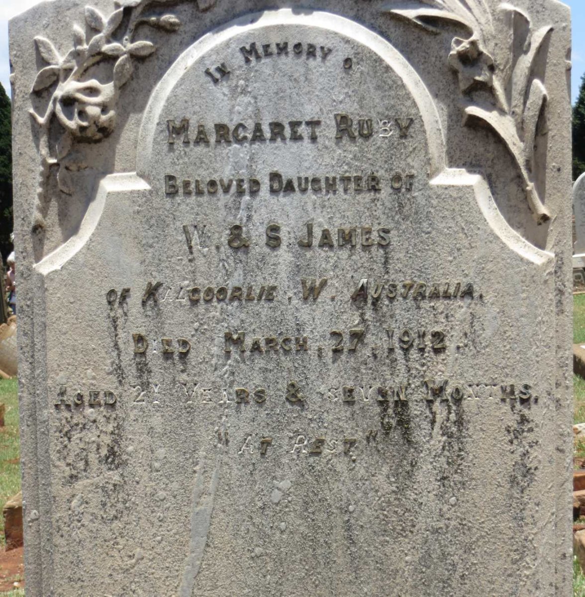JAMES Margaret Ruby -1912